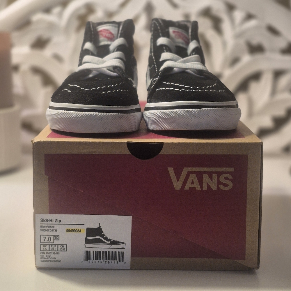 Vans Sk8-Hi Zip Toddler Size 7